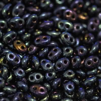 Twin Beads 4 mm x 2,5 mm blau iris (10 Gramm)