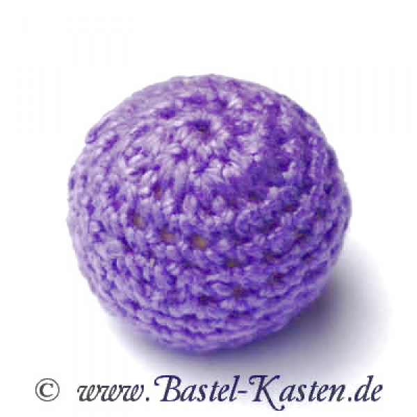 Häkelperle 20mm flieder (1 Stück)