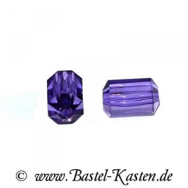 Acrylschliffperle ca. 10 x 6 mm lila (5 Stück)
