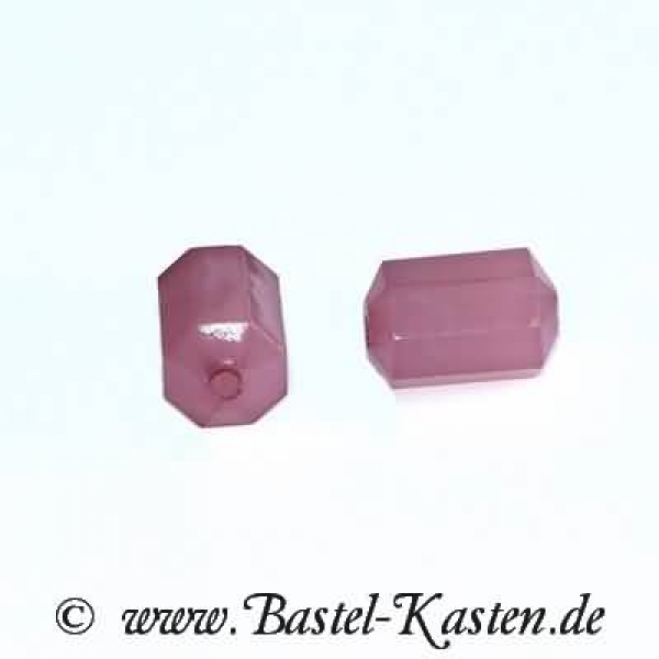 Acrylschliffperle ca. 10 x 6 mm rosè opal (5 Stück)