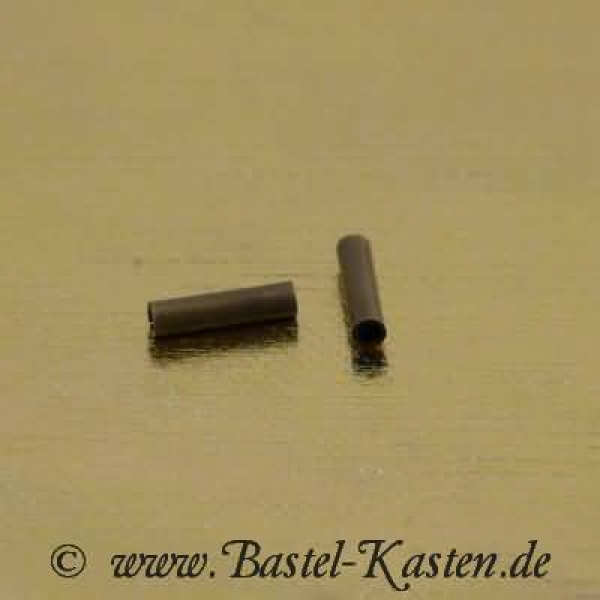 Röhrchen 6mm x 1,5mm bronzefarben (10 Stück)