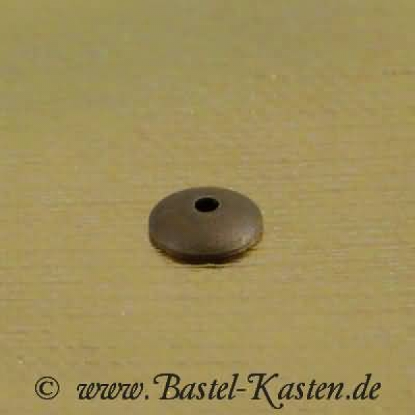 Perlkappe geschlossen ca. 4mm antik bronzefarben (10 Stück)