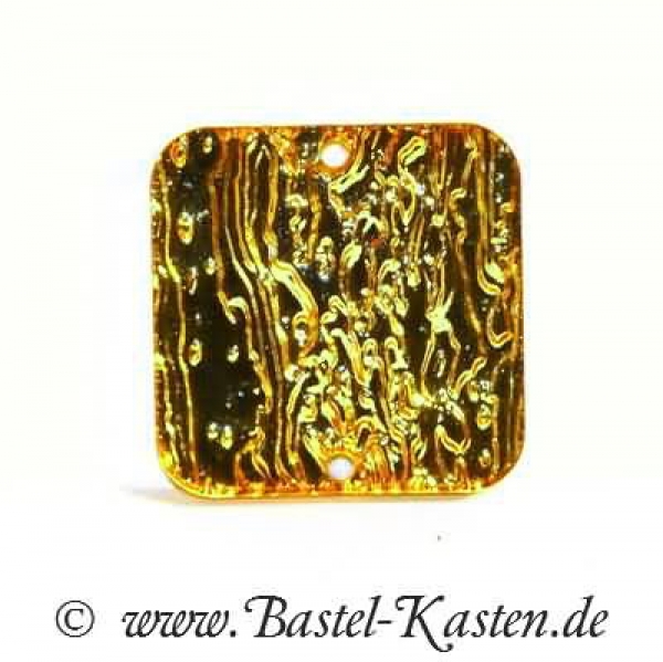 Acryl-Quadrat groß gelb ca.  30 x 30mm 1 Stück