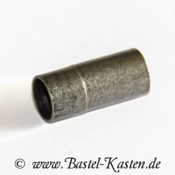 Magnetverschluß zum Einkleben ca. 20mm x 9mm altsilber (1 Stück)