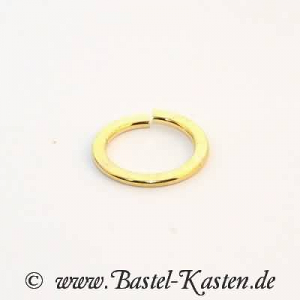 Kettenglied offen Ring glatt goldfarben ca. 18mm (1 Stück)