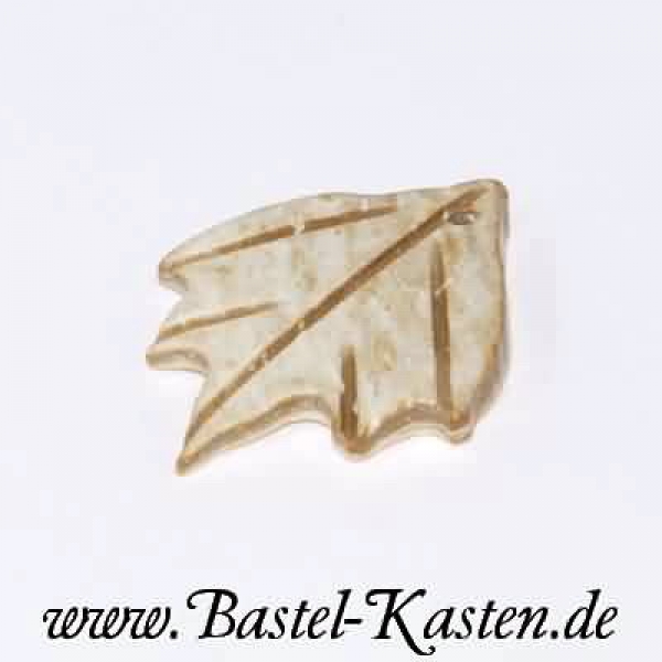 Blatt aus Kokosnussschale ca. 26 mm  natur (1 Stück)