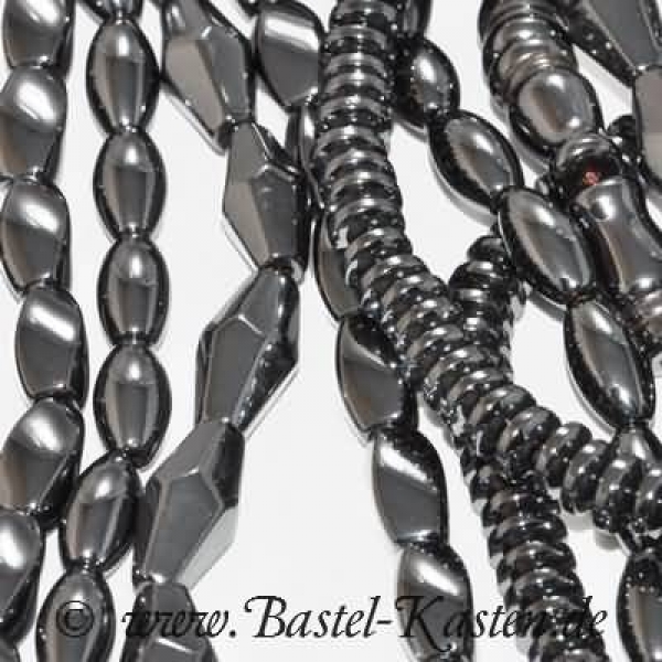 Hämatit Pfeffermühlenform  ca. 15 x 8mm (1 Stück)