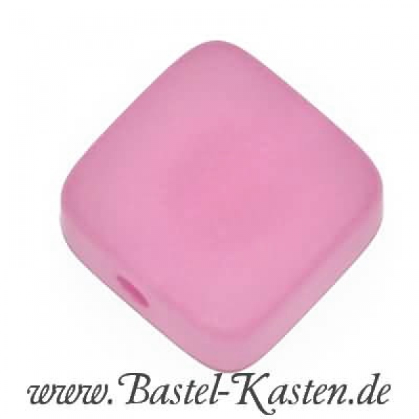 Polaris-Viereck matt pink 12x12mm (1 Stück)