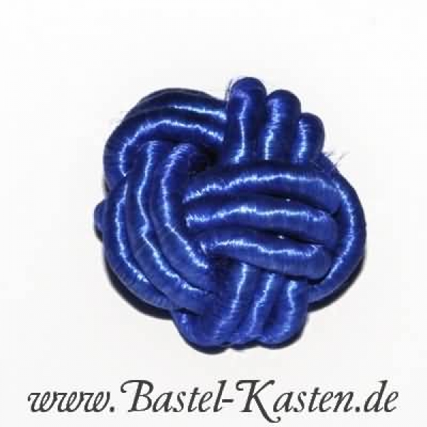 Knotenperle 17mm dunkelblau (1 Stück)