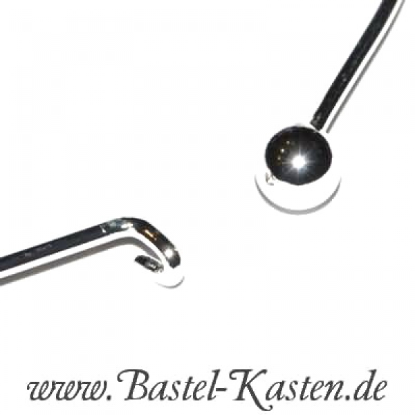 Armreif versilbert mit abschraubbarer Kugel, ca. 18cm (1 Stück)