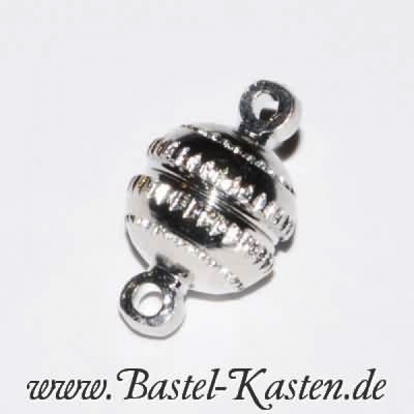 Magnetverschluß Kugel ca. 8mm silberfarben (1 Stück)