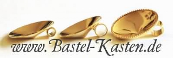 Kessel für Swarovski Rivoli 1122 14mm mit Öse vergoldet Typ 4 (1 Stück)