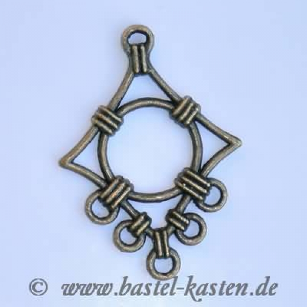 Anhänger Raute antik 40mm (1 Stück)