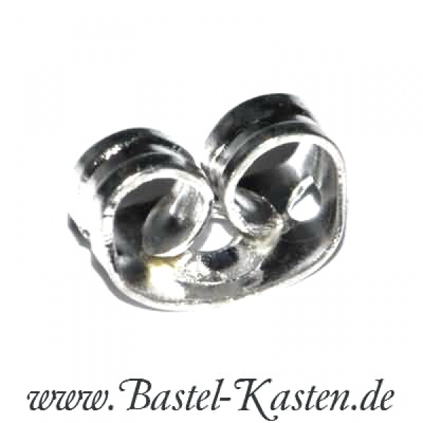 Ohrmutter für Ohrstecker versilbert (1 Stück)