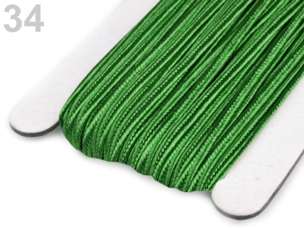 Soutache Band 510248 100% Viscose 3mm Fern Green (1 Meter) 34