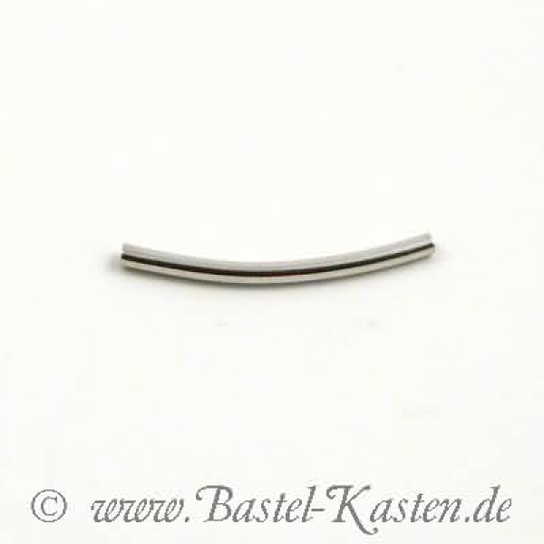 Metallröhrchen gebogen 1mm x 25mm silberfarben (1 Stück)