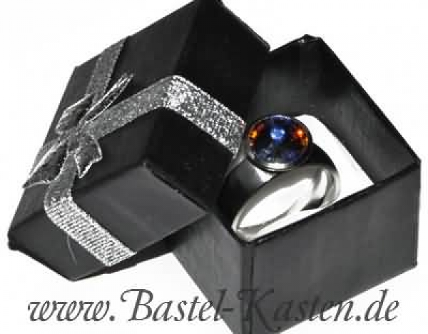 Ringbox schwarz 4 cm (1 Stück)