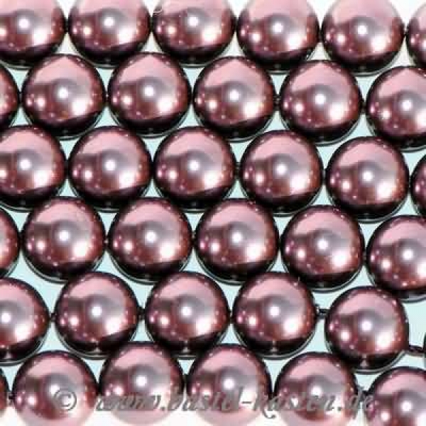 Crystal-Pearl 5810 10 mm  burgundy (5 Stück)