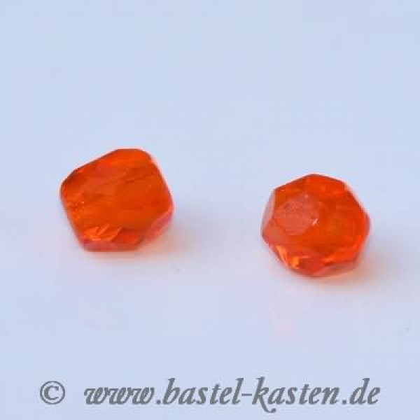 Feuerpolierte Perle 4mm orange (50 Stück)