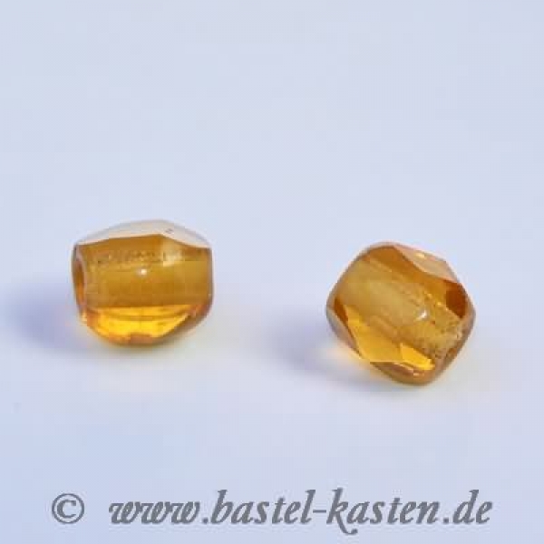 Feuerpolierte Perle 4mm topaz (50 Stück)