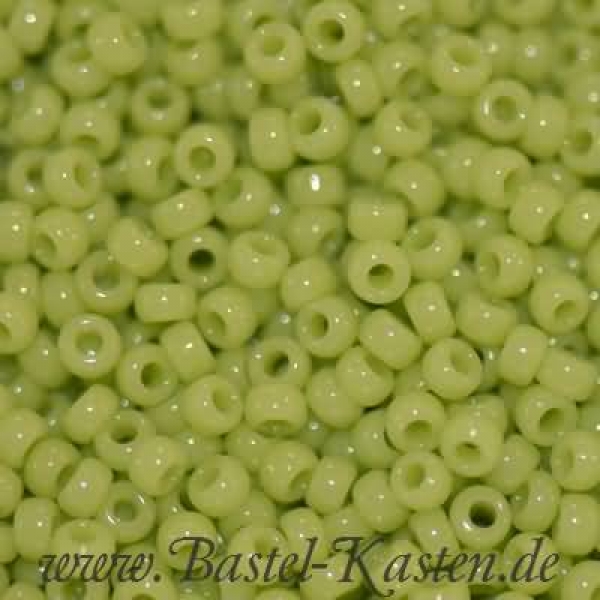 MR15-0416  Miyuki Rocailles Lime Green OP 15/0  (10 Gramm)