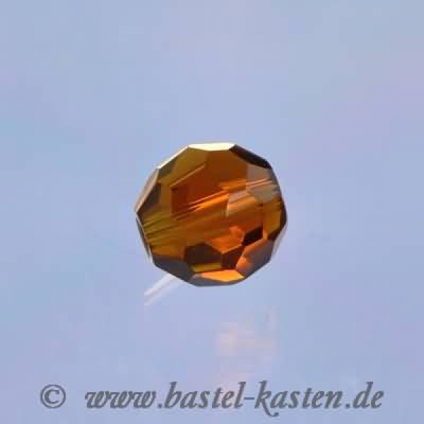 Glasschliffperlen braun 8mm (10 Stück)