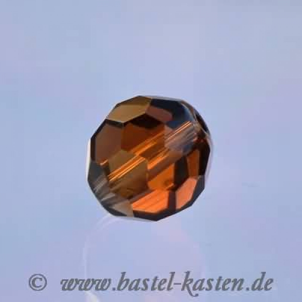 Glasschliffperlen braun 10mm (10 Stück)