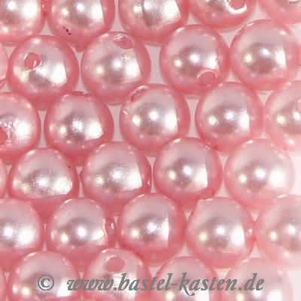 Kunststoffwachsperlen 6 mm  hellrosa  (60 Stück)