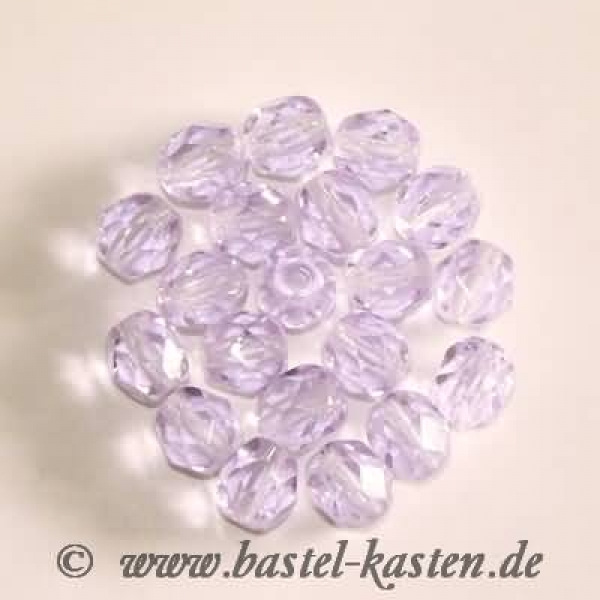 Feuerpolierte Perle 6mm violet (20 Stück)