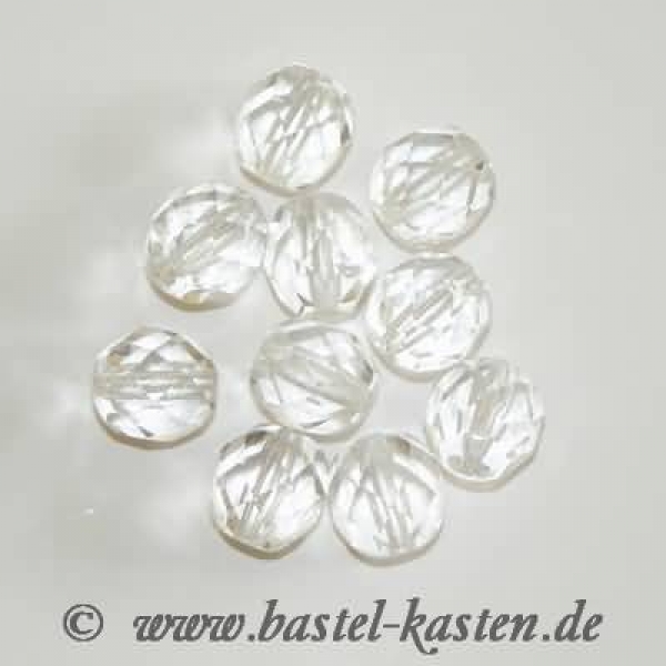 Feuerpolierte Perle 8mm crystal (10 Stück)