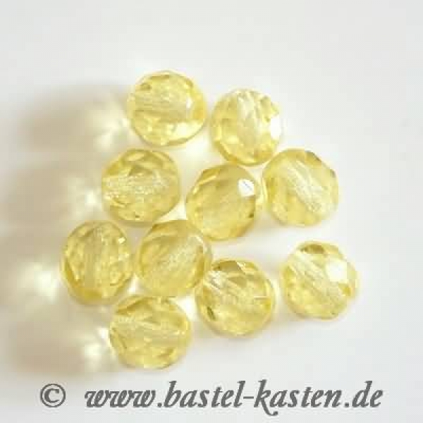 Feuerpolierte Perle 8mm jonquil (10 Stück)