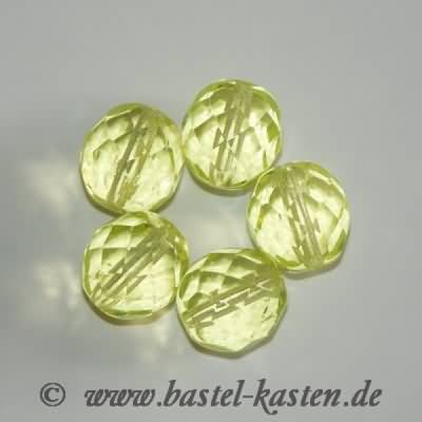 Feuerpolierte Perle 10mm annayellow (5 Stück)