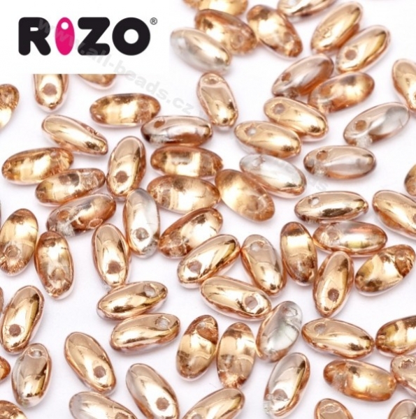 Rizo Beads 2,5 x 6 mm capri gold (10 Gramm)