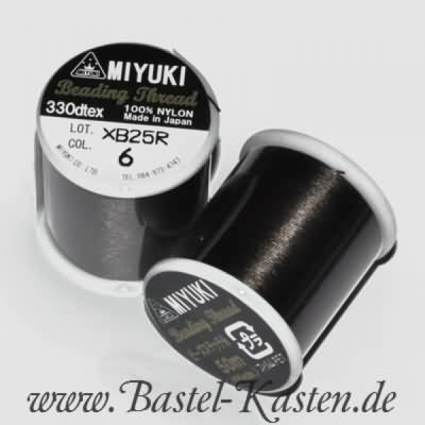 Miyuki Garn Farbnummer 6 - dunkelbraun - 50 Meter auf Spule