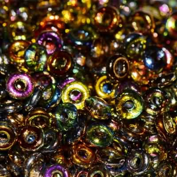 O-Beads 3,8mm x 1mm crystal magic copper (5 Gramm)