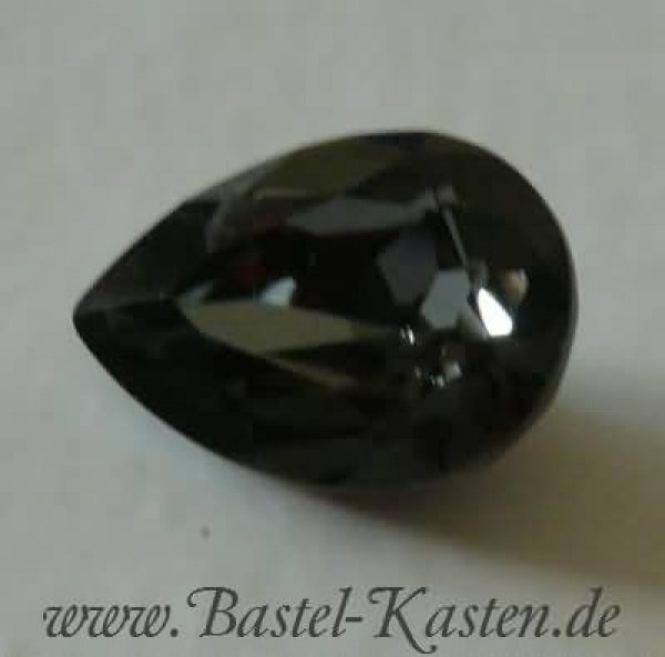 Swarovski Pearshape 4320 - 14x10 mm Crystal Silver Night (1 Stück)