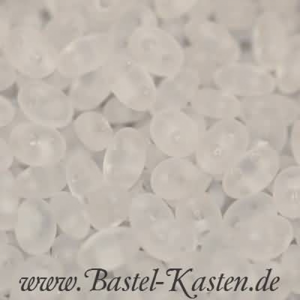 Twin Beads 4 mm x 2,5 mm crystal matt (10 Gramm)