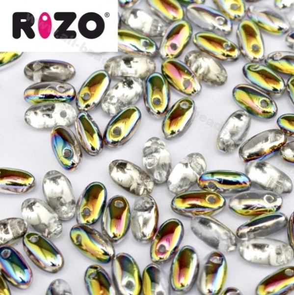Rizo Beads 2,5 x 6 mm vitrail (10 Gramm)